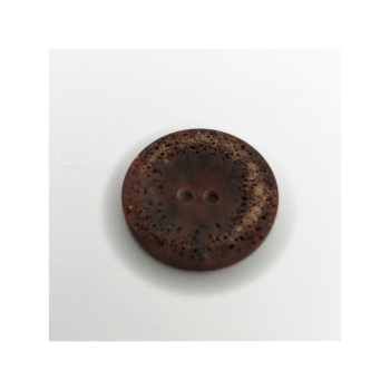Knopf - 23 mm - mittelbraun